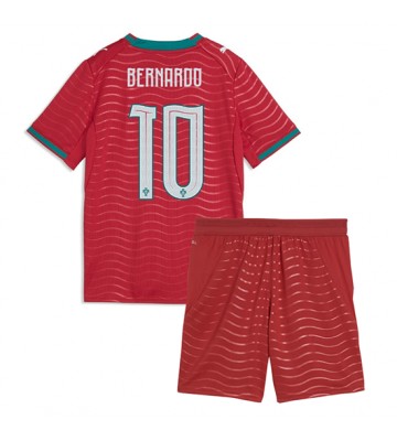 Portugal Bernardo Silva #10 Hemmaställ Barn VM 2026 Kortärmad (+ Korta byxor)